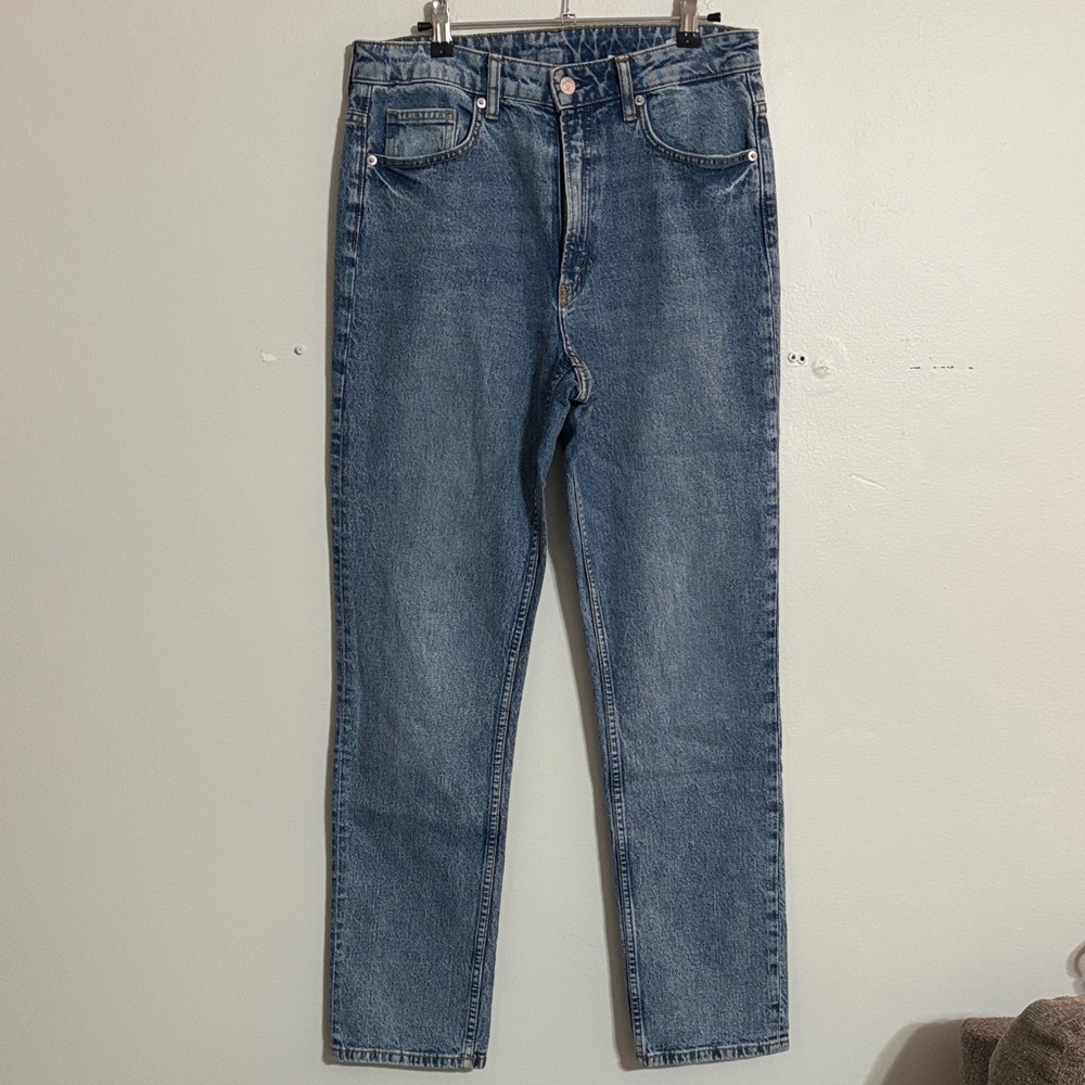 H&M Women's Straight Leg Blue Jeans